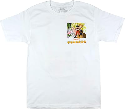 Dragon Ball Z Shirt Mens Goku Front and Back Print Short Sleeve Graphic Tee