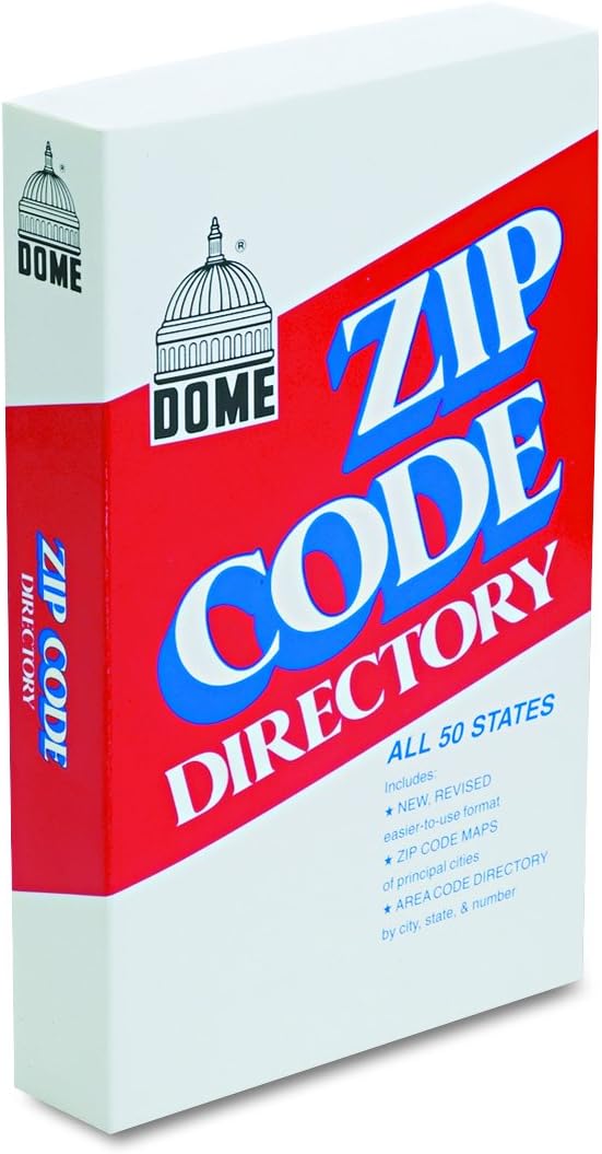 Dome 5100 Zip Code Directory, Paperback, 750 Pages