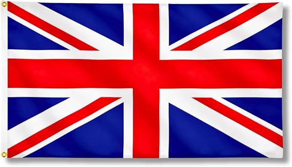 Union Jack Flag 3ft x 2ft with Brass Eyelets – Large Polyester Britain Flag Banner for VE Day Celebrations, Royal Street Parties, Pub BBQ Events and