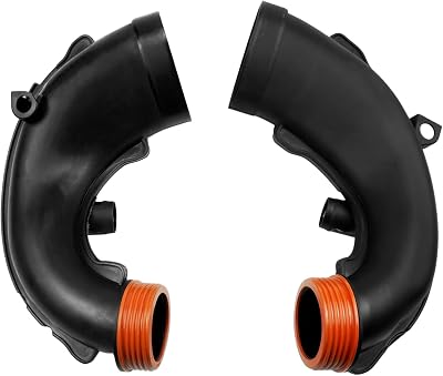 2Pcs Air Intake Duct hose Left and Right Replacement for 13717577452 13717577451 Fits for BMW 5 6 7 Series X5 X6 550i 650i xDrive 750i 750Li X5 X6 F07 F12 F13 F02 F04 E70-E72 2008-2018