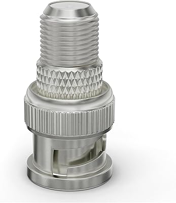 THE CIMPLE CO - RF F81 and BNC Coaxial Adapter - BNC Male to Female F81 F-Pin Connector, Adapter, and Coupler - for RG11, RG6, RG59, RG58, SDI, HD SDI, CCTV - 4 Pack