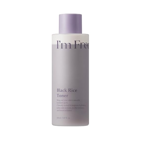 Im from Black Rice Toner, Hydrating Milky Face Toner with Fermented Black Rice Extract & Ceramides, Lightweight Soothing Toner for Dry & Sensitive Skin, Korean Skincare, 5.07 fl. Oz