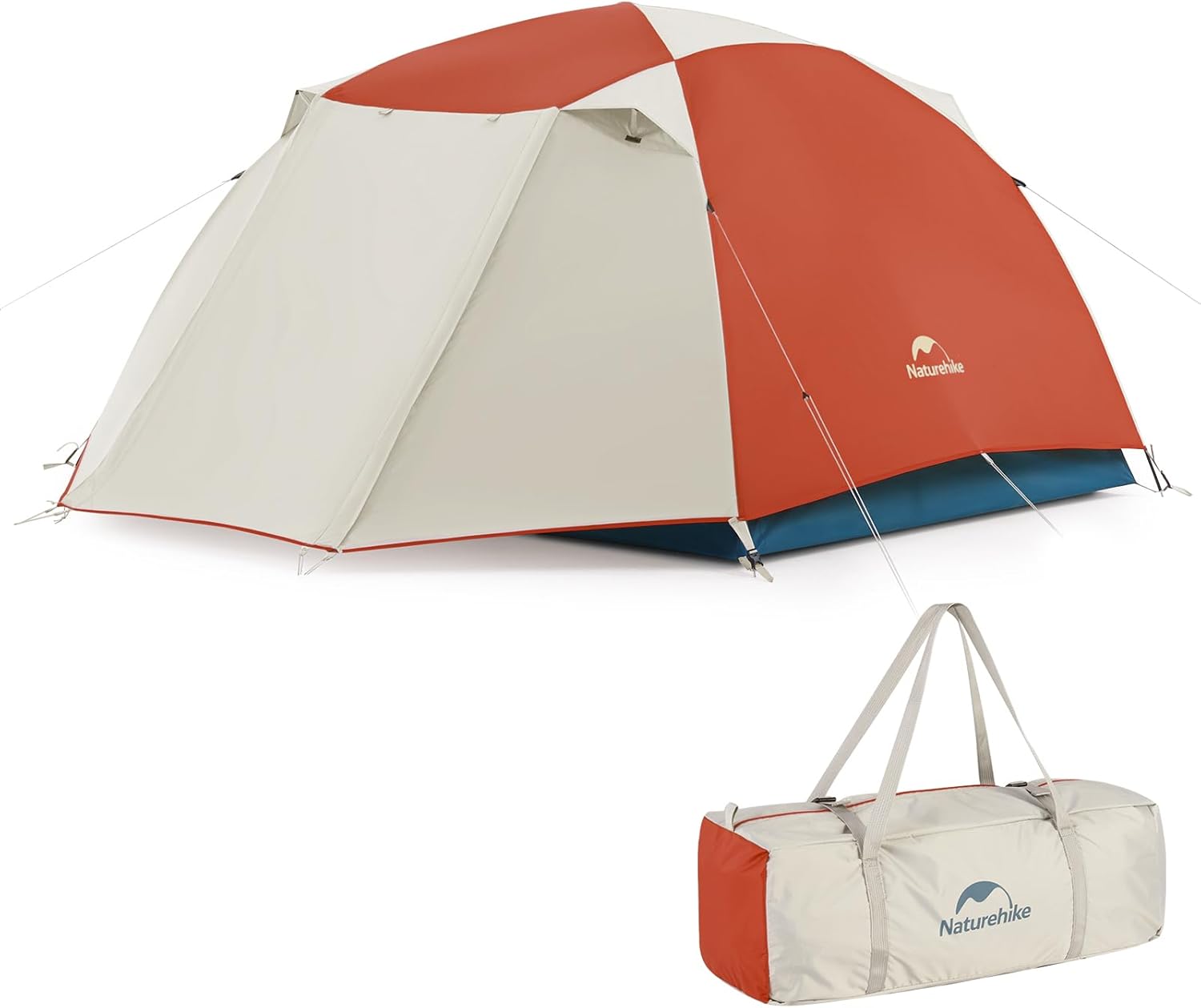 Naturehikeキャンプテント 3人用テント 二層構造 瞬時に簡単設営 防水 PU2000mm 54MPH 耐風性 UPF50+ アウトドアテント キャンプ フェス 裏庭 お泊り会用 レッド