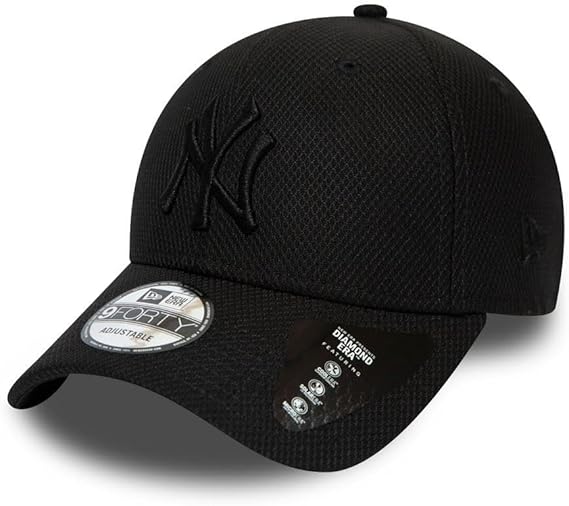 New Era New York Yankees MLB Diamond Era Black 9Forty Adjustable Cap