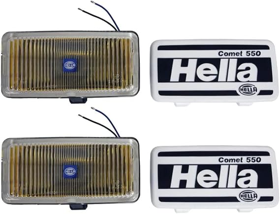 Hella 550 Performance Off-Road Amber Fog Light Kit for Pickup Trucks, SUV, 4x4, Jeep, Tractors / 005700681