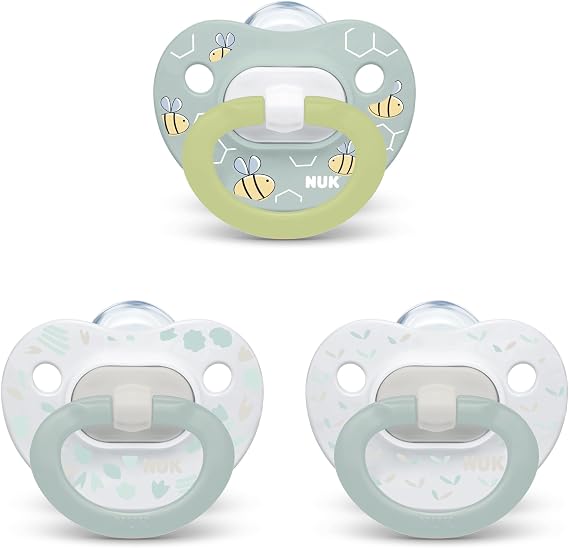 NUK Orthodontic Pacifier Value Pack, Boy, 0-6 Months, 3-Pack