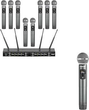 Phenyx Pro Wireless Microphone System PTU-4200-8H Bundle with Wireless Microphone PWH-4200