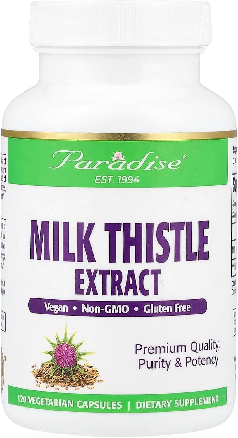 Paradise Herbs Milk Thistle Extract, 250 mg, 120 Vegetarian Capsules
