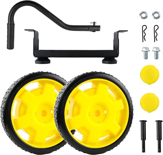 abliubale 40065 Wheel Kit Compatible with Champion 2800-4750w with Never Flat Tires and Folding Handle #100718155-0001