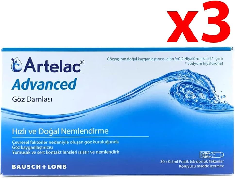Artelac Advanced Göz Damlası%0.2 0.5 ml 30 Flakon 3 Adet 109466-3-2
