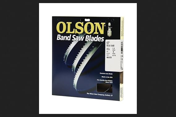 Olson Saw WB55357BL 1/4 by 0.014-Inch 6 TPI Hook Wood Band Saw Blade