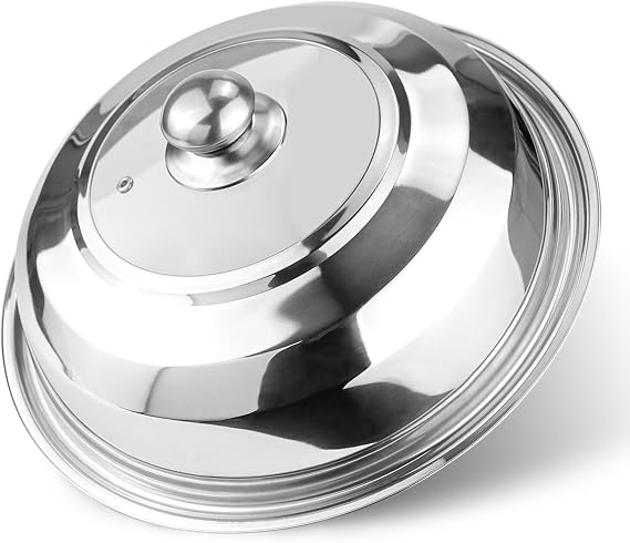 14 Inch Tempered Glass Frying Pan Lids with Handle Cooking Replacement Cover Fry Pan Lid Skillet Lid for Skillets, Round Cast Iron, Cast Aluminium, Stainless Steel Pans(36cm)