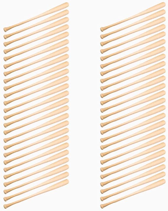 50-Pack of Craft Quality Wooden Blem Baseball Bat