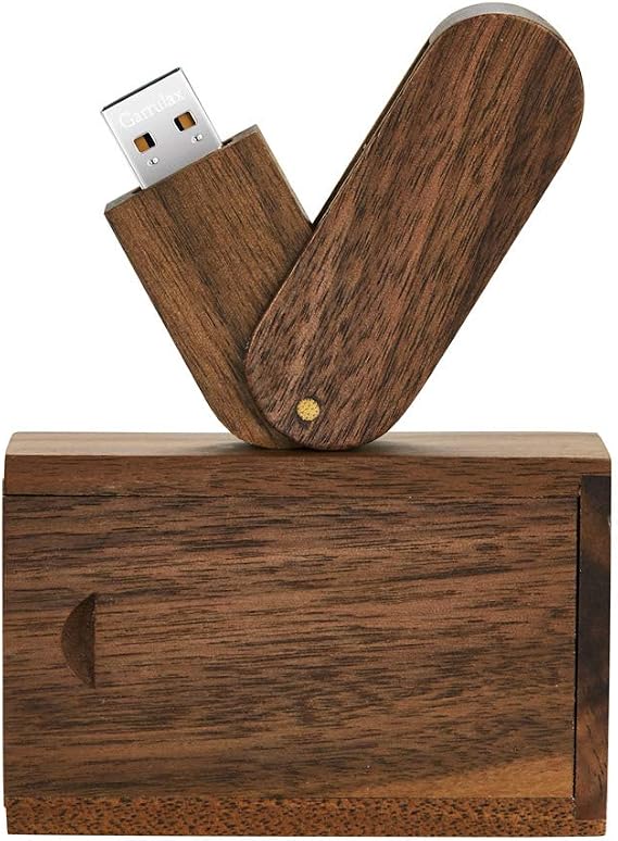 USB Flash Drive, Wooden 8GB / 16GB / 32GB USB2.0 USB Memory Stick Date Storage Pendrive Thumb Drive(8GB, Walnut Wood)