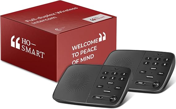 Hosmart UltraSpeak Intercoms Wireless for Home, Two-Way Real-time Intercom