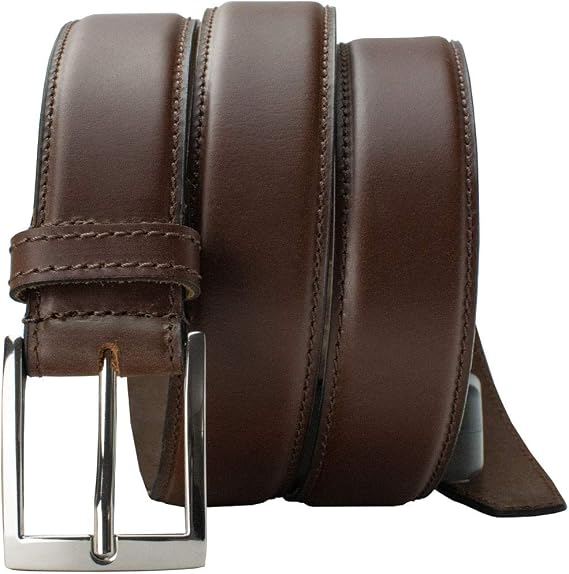 Uptown Belt - Top Grain Leather Belt with Certified Nickel Free Buckle