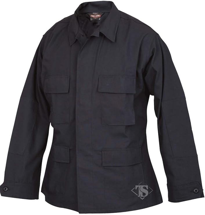 Tru-Spec Men's Classic BDU Cotton Ripstop Coat, Durable with Button Front, Multi-Pocket Utility Design