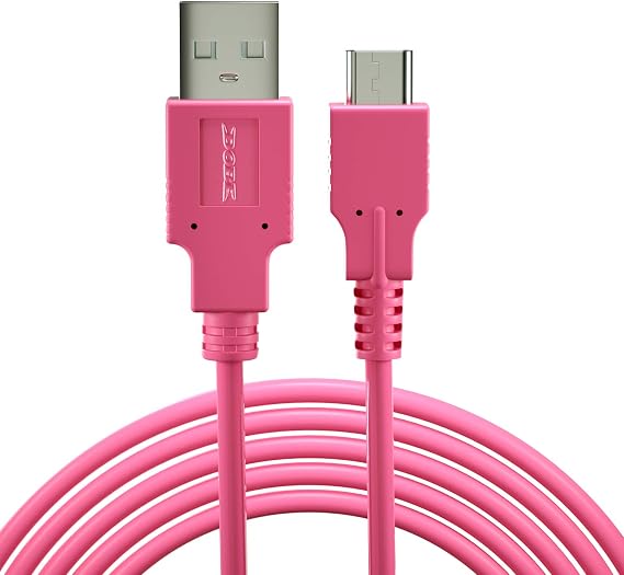Nintendo Switch OLED Charging Cable, USB-C Cord for Pro Controller, 4.92 ft | USB-A to USB-C cable charges Nintendo Switch OLED, dock and Pro Controller, with a 4.92 ft reach for home, car and travel use