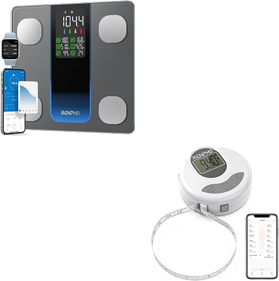RENPHO Smart Scale for Body Weight, RENPHO Body Measuring Tape