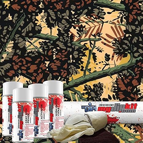Hydrographics Film Kit - MyDipKit - RC-360 - Bushlan Brown Camo - Water Transfer Printing