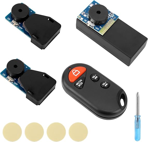 2pcs Cricket Noise Makers and Remote Control Annoying Noise Machine, 16 Sounds Beeping Makers Items Prank Device Gag Joke Gift Hidden Prank Stuff for Party Office Home School Car (Blue)