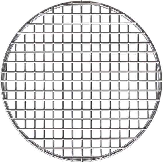 Cooking Rack Round Stainless Steel Dia 5.9" Heavyweight Cross Wire Steaming Cooling Barbecue Rack/Carbon Baking Net/Grill/Pan Grate (150mm/5.9")