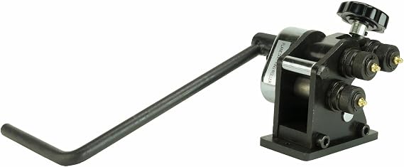 Portable Hand Crank Ring Roller up to 1/4" Round Steel Rolling Machine 3" and Larger Circular Rings