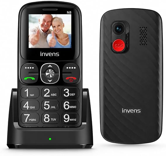 invens N8 Big Button Mobile Phone for Elderly, Unlocked Senior Mobile Phone