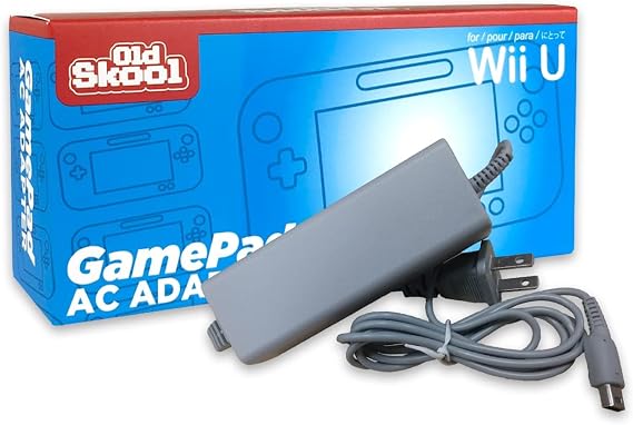 Old Skool Power AC Adapter for Nintendo Wii U GamePad