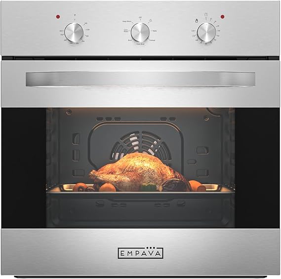 Empava 24" Electric Single Wall Oven with 6 Cooking Functions