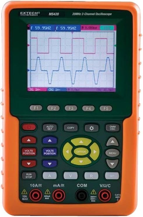Extech MS420 Digital 20MHz 2-Channel Oscilloscope