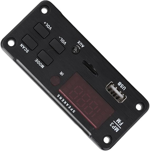 Bluetooth MP3 Decoding Board, Lossless Car Stereo Audio Bluetooth5.0 MP3 Decoder Board MP3 / WMA/WAV/FLAC/APE Color Screen Display Decoding Module