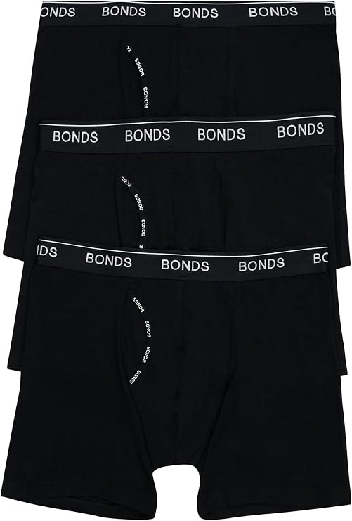 Bonds Men's Underwear Boxer Briefs Pack, Guyfront Men's Boxer Briefs, Mid-Length Underwear for Men, Viscose/Bamboo