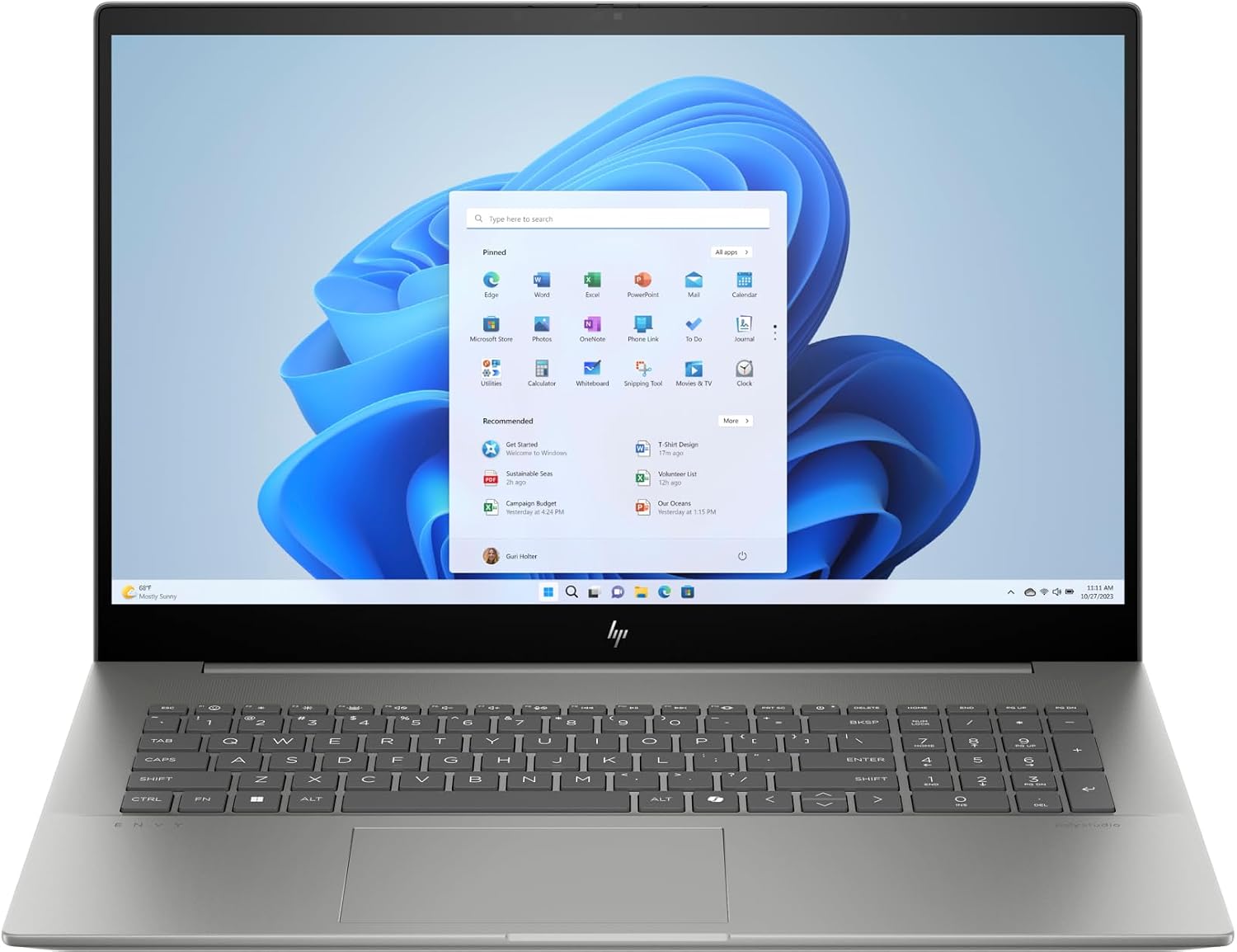 HP Envy 17-CW100 Laptop 2024-17.3 FHD Touch NVIDIA GeForce RTX 3050 - Intel Ultra 7 155U 12 Cores - 48GB DDR5 2TB NVMe SSD - Backlit Keyboard Thunderbolt 4 Wi-Fi 6E - Win11 32GB USB
