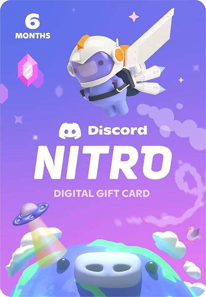 Discord Nitro 6-Month Standard PC/Mac Code