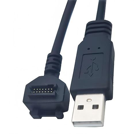 USB Data Cable for Verifone VX810 VX820, 14-Pin IDC to USB A. 2M (6ft).