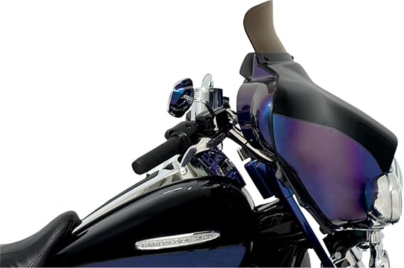 Memphis Shades MEP8571 Smoke Windshield (Spoiler Replacement For Oem Fairings Shield Flh Spoiler 5")