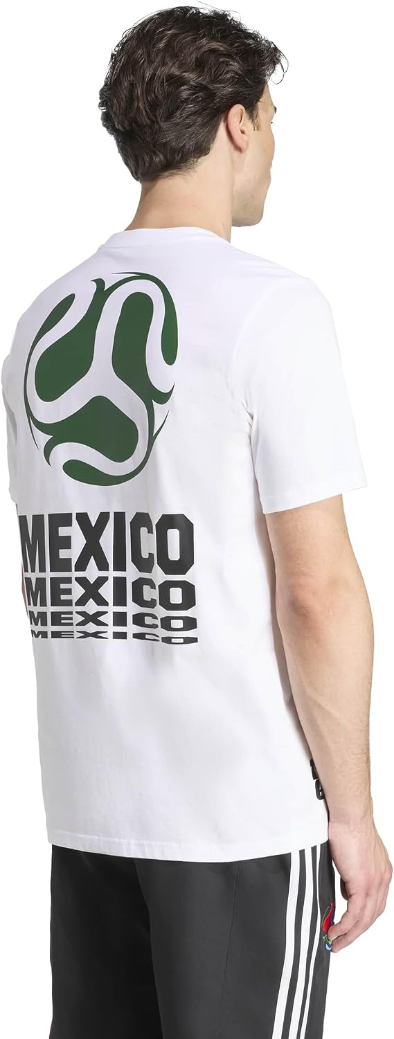adidas Men's Mexico T-Shirt, White, Medium