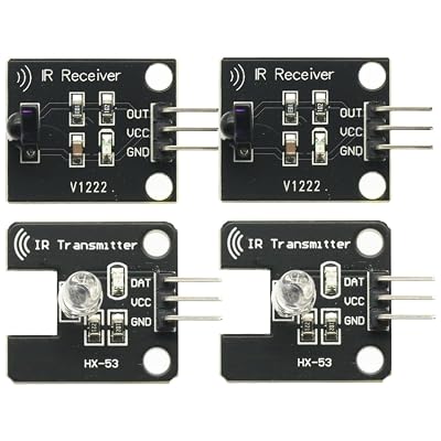 2Pcs Digital 38khz Ir Receiver Sensor Module  2Pcs Ir Transmitter Sensor Module Kit for Arduino Electronic Building Block