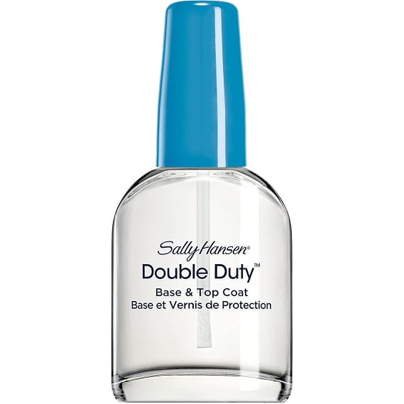 Sally Hansen Double DutyTM, Base and Top Coat, Quick Dry, Long Lasting, Streak-Free Shine, Clear Nail Polish