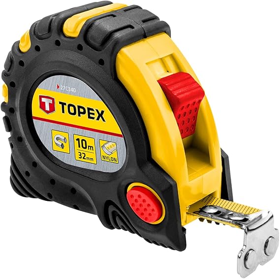 Pocket rule 10m/32mm magnetic end-hook TOPEX 27C340