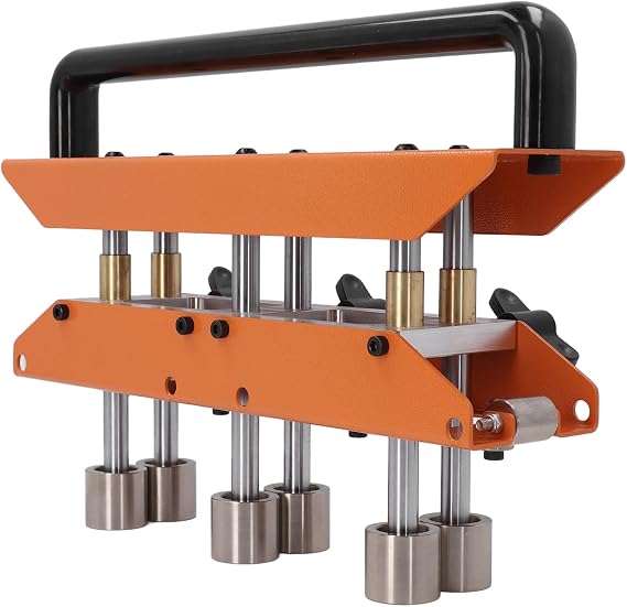 3 Station Roller Bender, 0-90 Degree Bending Angle, Sheet Metal Roller, Sheet Metal Bead Roller Bender, for Bending Metal Roofing Materials, Making 13‑130mm Bends