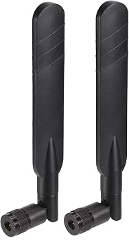 Eightwood 5dBi 4G LTE Antenna SMA Male Omnidirectional Antenna (2-Pack) Compatible with 4G LTE Hotspot Router AT&T MF279, Wireless Modem, Wireless Home Phone System, Cellular Trail Camera