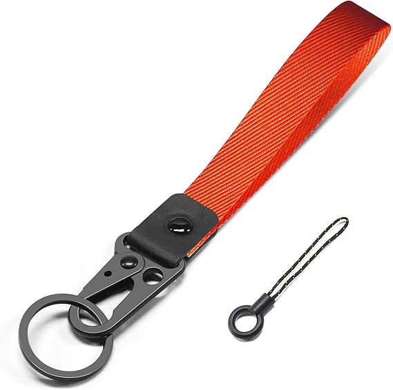 ABLAZE Wristlet Strap for Keys, Hand Wristlet Lanyard Durable Key Chain Lanyard for Men and Women (Orange)