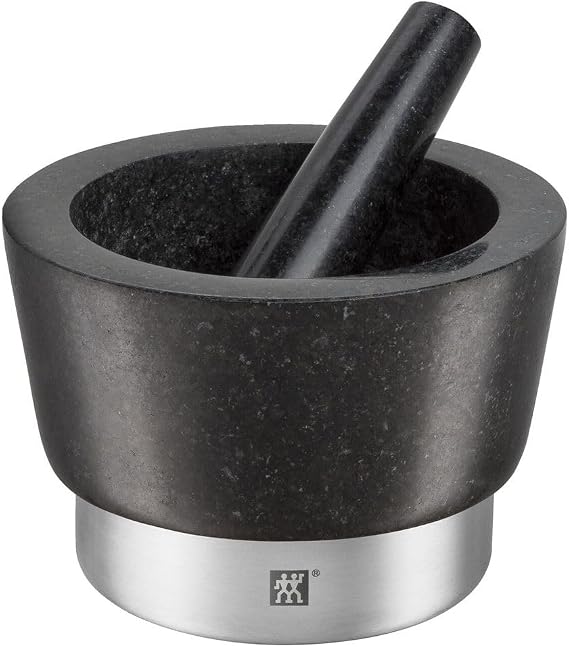 Zwilling Spices Granite Mortar, Granite, Black