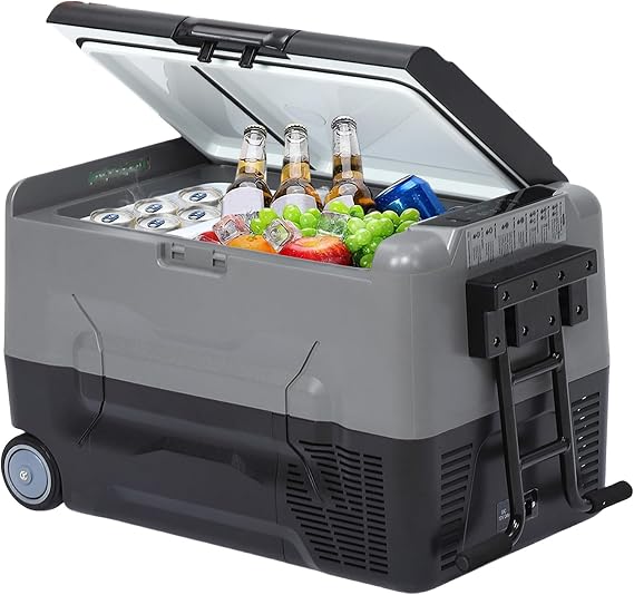 Portable Car Refrigerator/Freezer Electric Cooler Car Fridge, 12V Fridge for Car, 37 Quart -4F-68F Portable Refrigerator for Home, Bar, Camping, Travel, Fishing, Outdoor