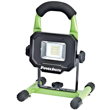 Voltec 08-00598 10 Watt Rechargeable LED Work Light w/Magnetic Base, USB Outlet, 1000 Lumens