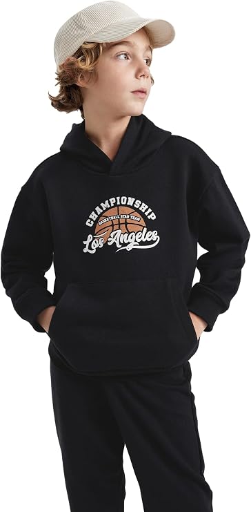 DeFacto Boys' Regular Fit Hooded Sweatshirt