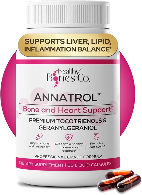 Annatrol Bone & Heart Wellness, Annatto Tocotrienol Geranylgeraniol, 60ct