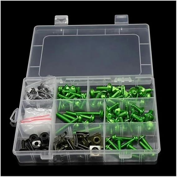 Motorcycle Full Fairing Bolts Kit Stainless Steel Clips Nut Bodywork Screws for Turbo XZ550 TW125 XZ TW Tool Set Windscreen Bolts
